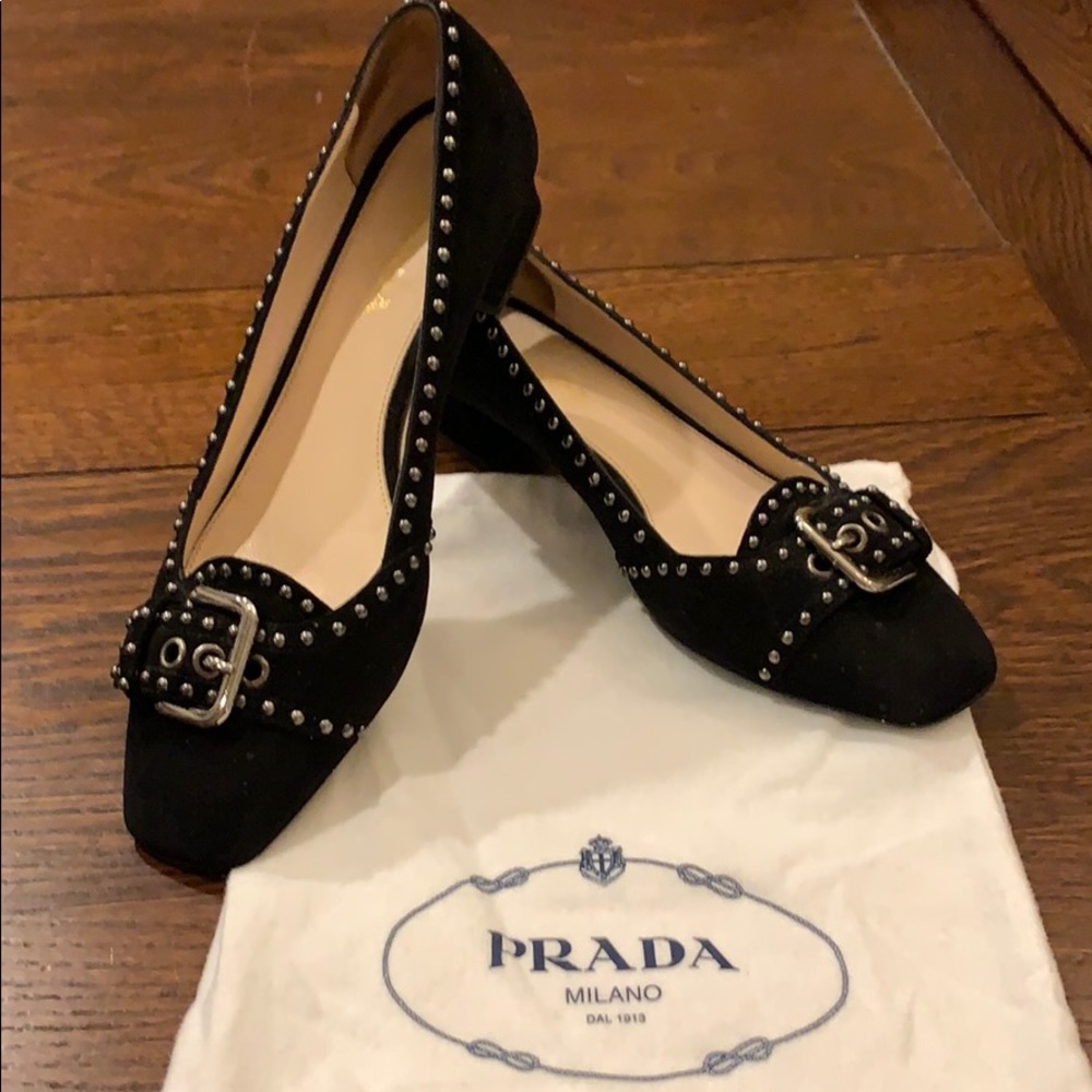 Prada Suede Heels Calzature Donna Scamosciato - Picture 1 of 11